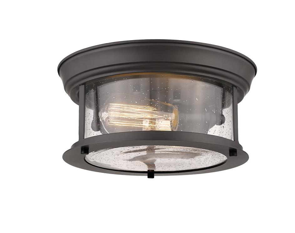 Sonna 2 Light Flush Mount in Bronze Finish by Z-Lite
