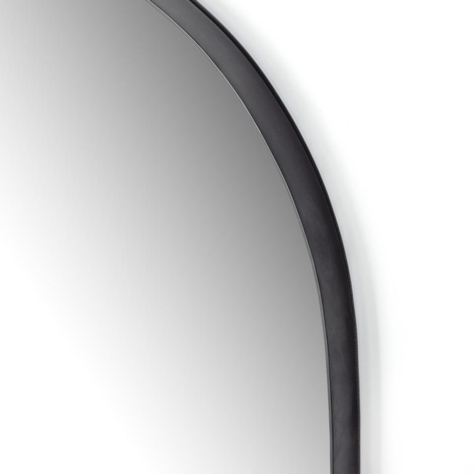 Georgina Wide Mirror In Iron Matte Black by FOUR HANDS