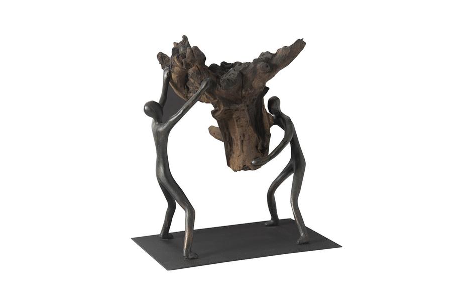 Atlas Tabletop Sculpture, Freeform High Lift, With Base by PHILLIPS COLLECTION