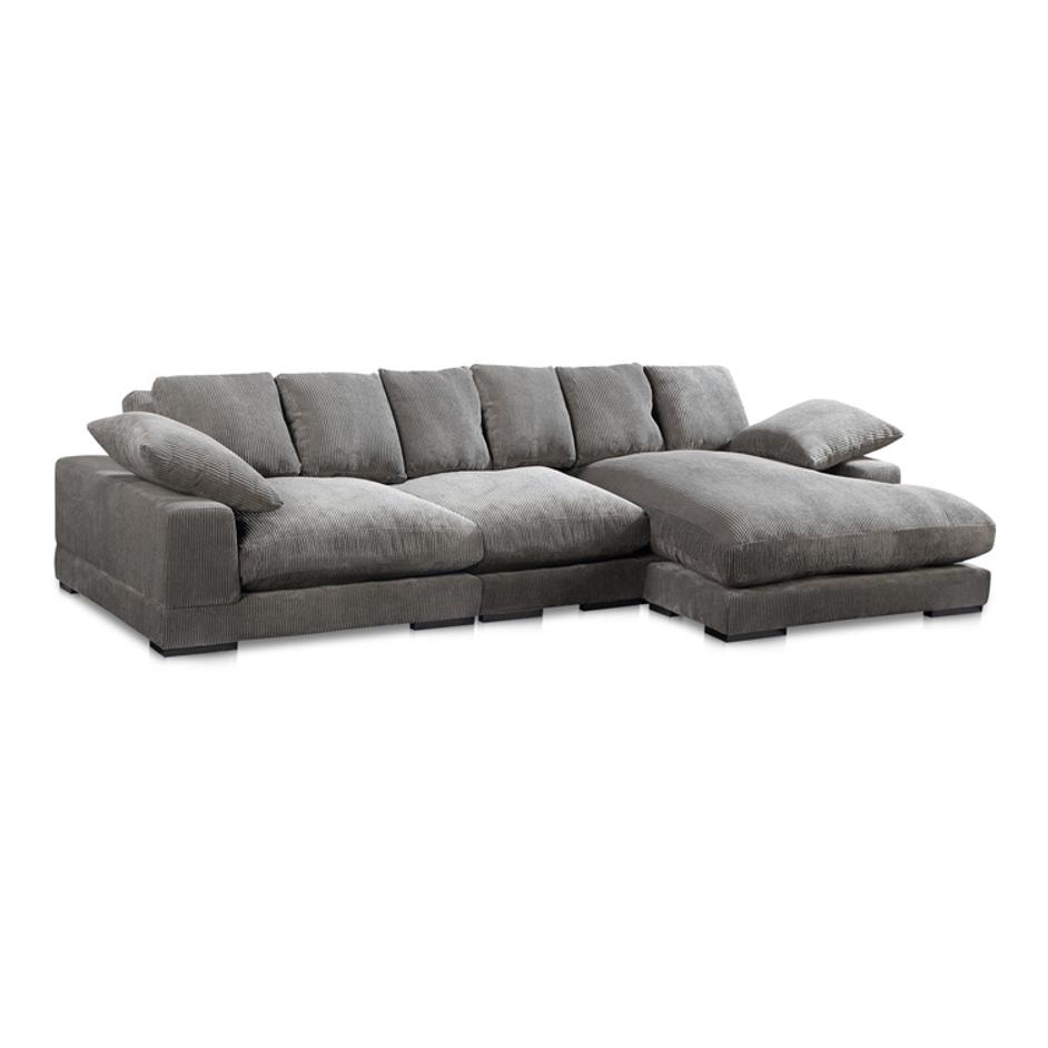 Plunge Large Sectional Charcoal by Moes Home