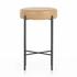 Nocona Stool In Tan Leather In Counter by FOUR HANDS