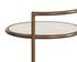 PARGA END TABLE - RUSTIC BRONZE - TRAVERTINE LOOK by Sunpan