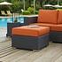 Cove Outdoor Patio Sunbrella® Ottoman In Canvas Tuscan by Modway Furniture