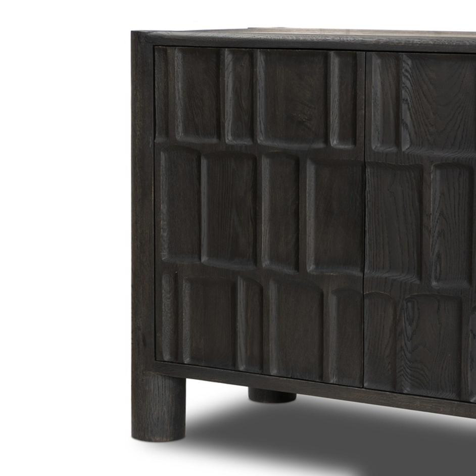 Ezri Media Console - Black Oak by Four Hands