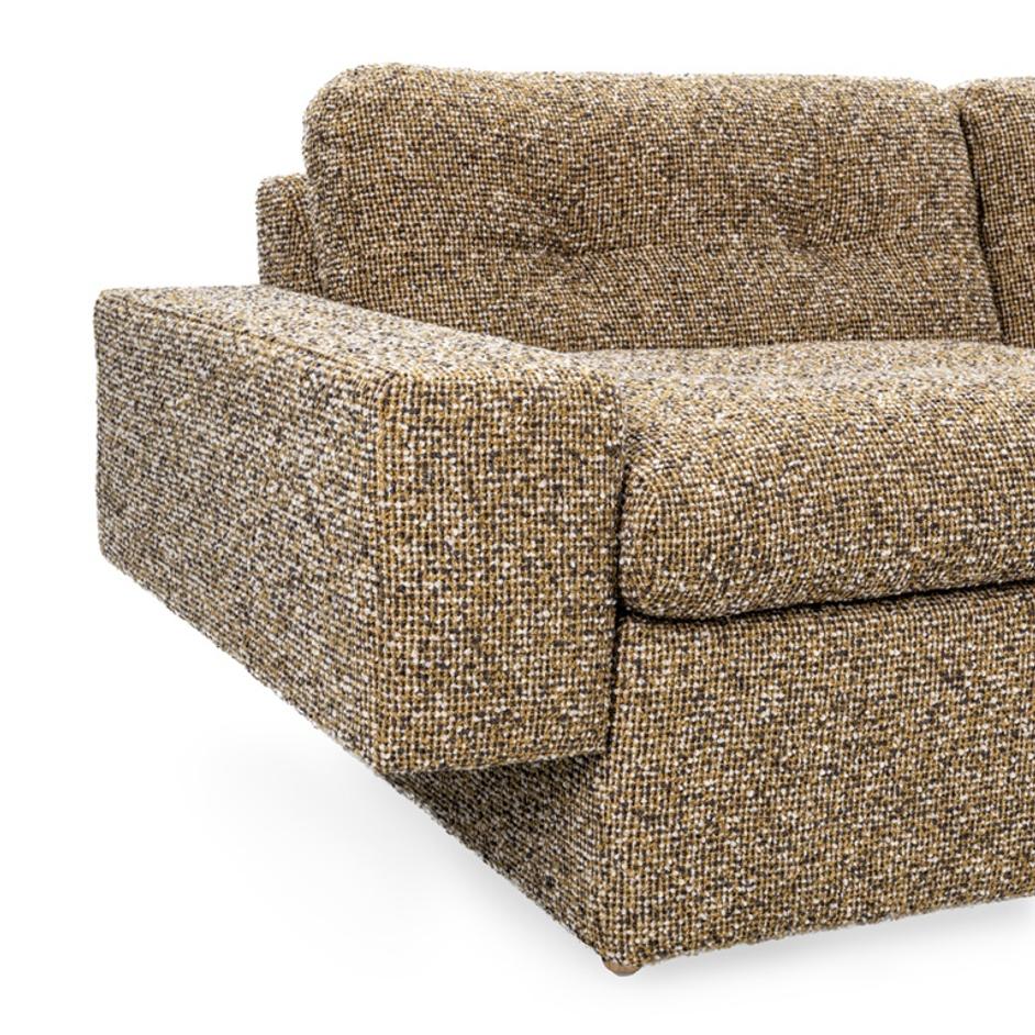 Lucca Upholstered Sofa Yellow Honey by Classic Home