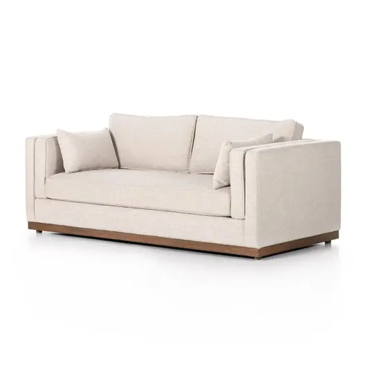 Lawrence Sofa In 87" In Nova Taupe by FOUR HANDS