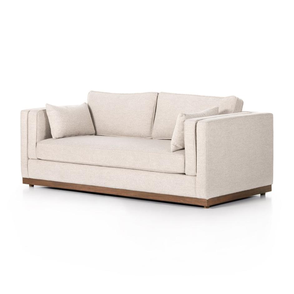 Lawrence Sofa In 87" In Nova Taupe by FOUR HANDS