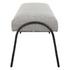 Jacobsen Modern Gray Bench by Uttermost