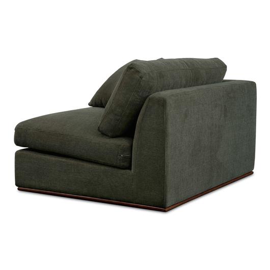 Rue Left Arm Facing Chair Deep Green by Moes Home