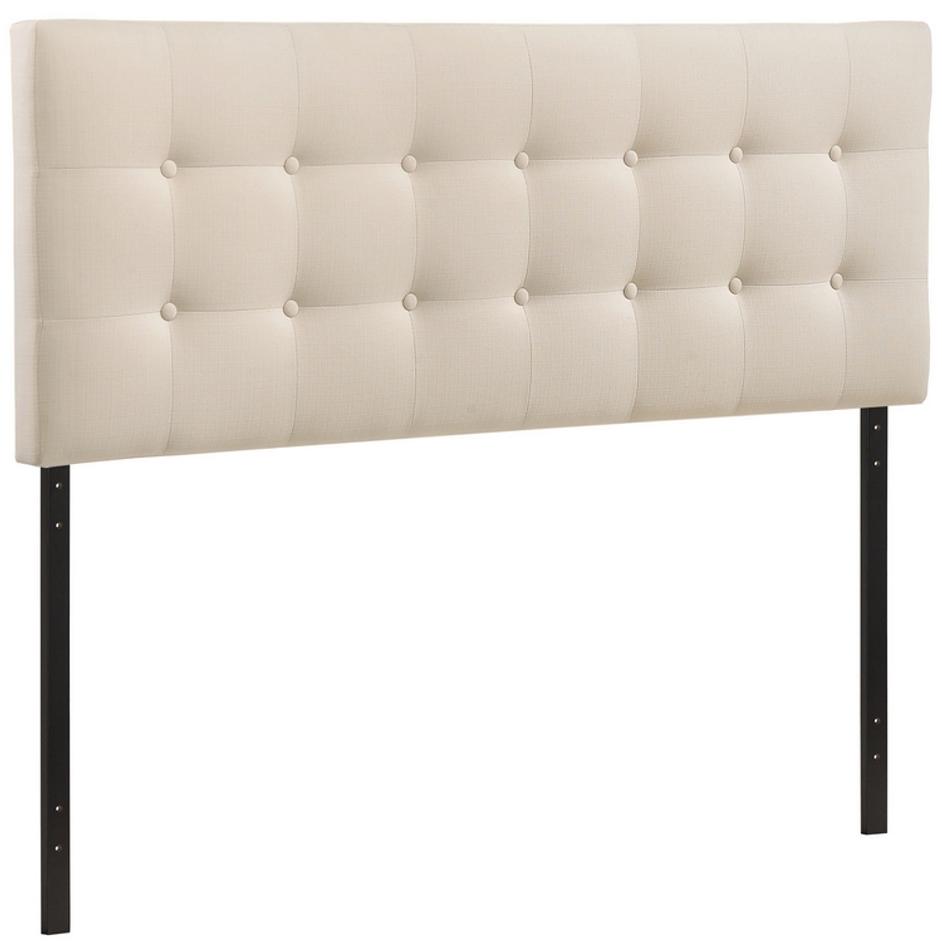 Leopold Queen Upholstered Fabric Headboard In Ivory by Modway Furniture