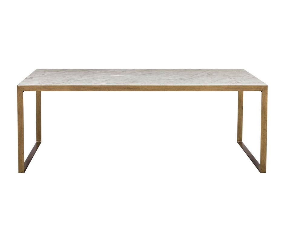 Evert Coffee Table - High - White by Sunpan