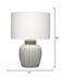 Arthur Ceramic Table Lamp with Linen Shade, Grey by Jamie Young