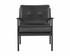 Gilmore Lounge Chair - Black Leather by Sunpan