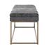Darius Fabric Bench In Opus Gray by New Pacific Direct