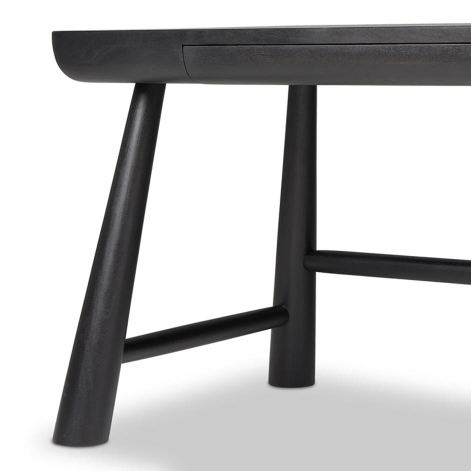 Lorik Desk - Worn Black Acacia by Four Hands