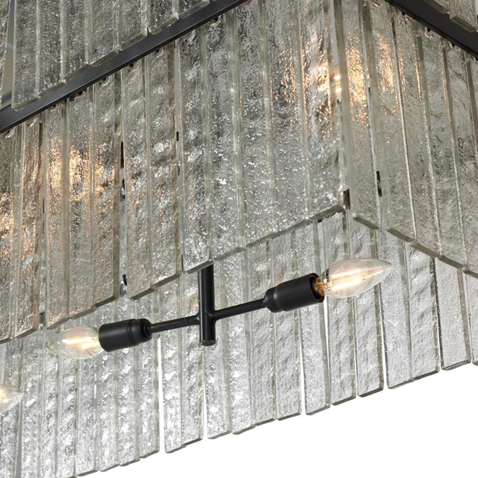 Meredith Linear Chandelier in Clear by FOUR HANDS