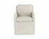 Glenrose Wheeled Dining Armchair - Effie Linen by Sunpan