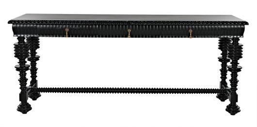 Portuguese Console, Hand Rubbed Black by Noir Furniture