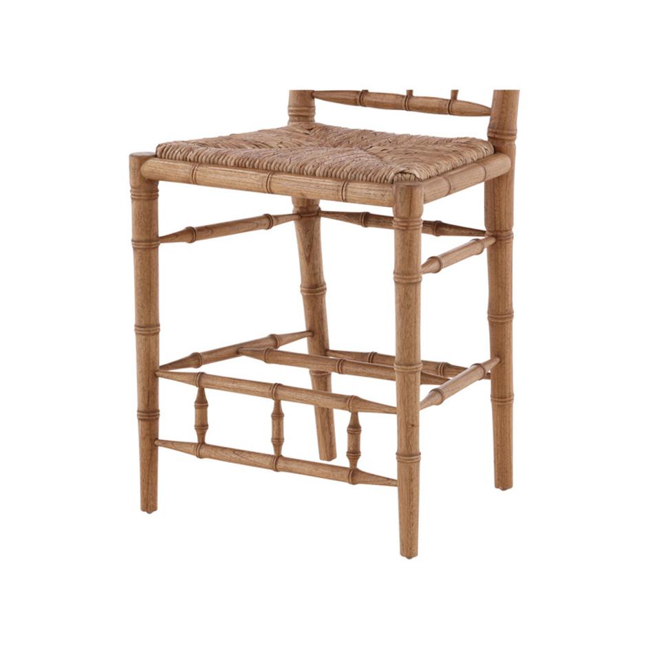 Natural Bamboo Counter Stool by Furniture Classics