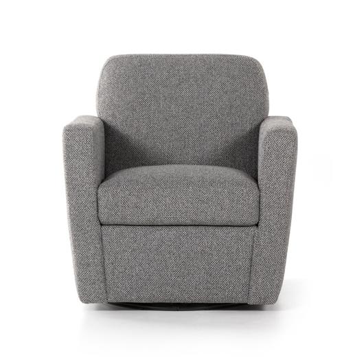 Emanuel Swivel Chair In Fallon Charcoal by Four Hands