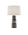 Zadoc Table Lamp In Terracotta & Natural & Cloud & Black by Currey & Company