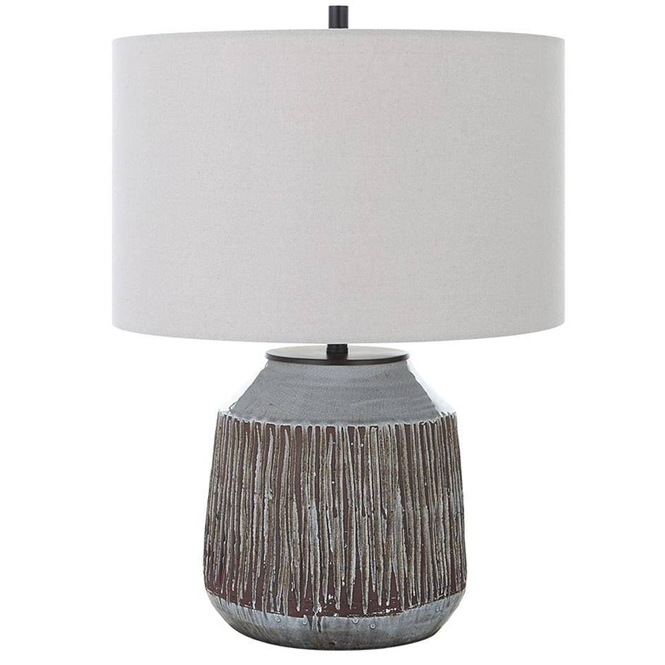 Neolithic Blue-Gray Table Lamp by Uttermost