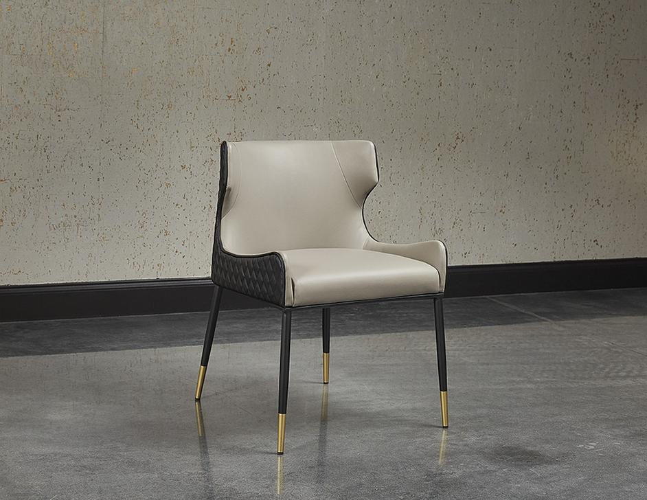Gianni Dining Chair - Dillon Stratus / Dillon Black by Sunpan
