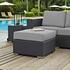 Cove Outdoor Patio Sunbrella® Ottoman In Canvas Gray by Modway Furniture