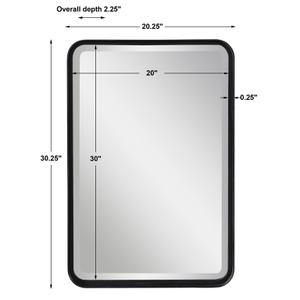 Croften Black Vanity Mirror by Uttermost