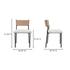 Foley Dining Chair White Set Of Two by Moes Home