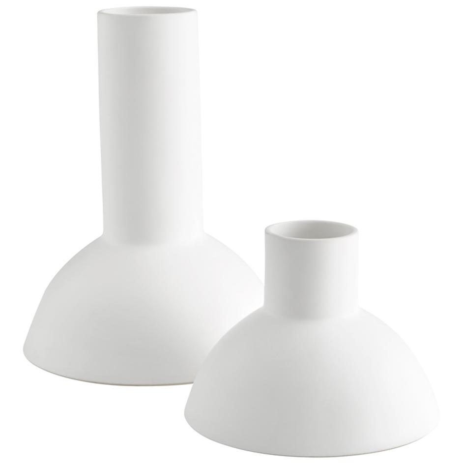 Purezza Vase in White by Cyan Design