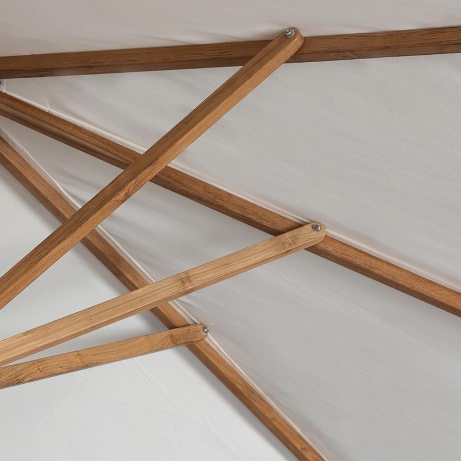 Baska Outdoor Rectangular Umbrella - Arashi Salt by Four Hands