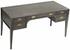 Africa Mahogany and Veneer Desk with Brass Pulls in Pale Finish by Noir Furniture