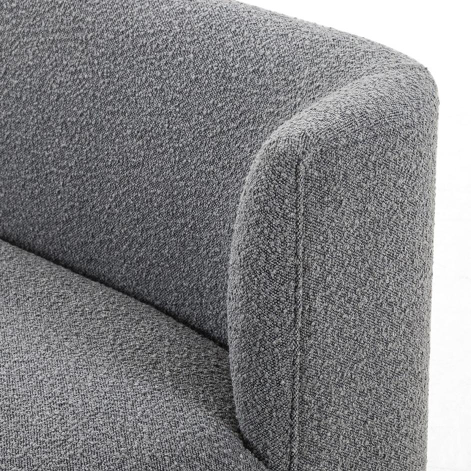 Krista Dining Bench In Knoll Charcoal by FOUR HANDS