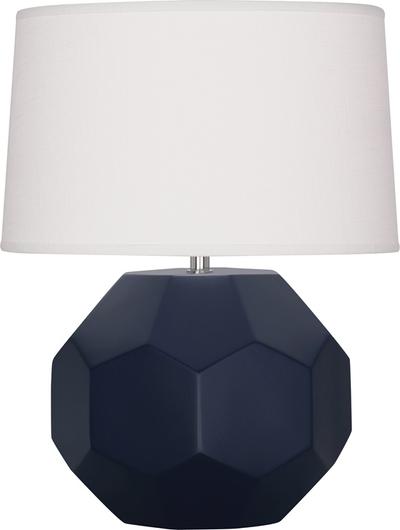 Matte Midnight Blue Franklin Accent Lamp by Robert Abbey