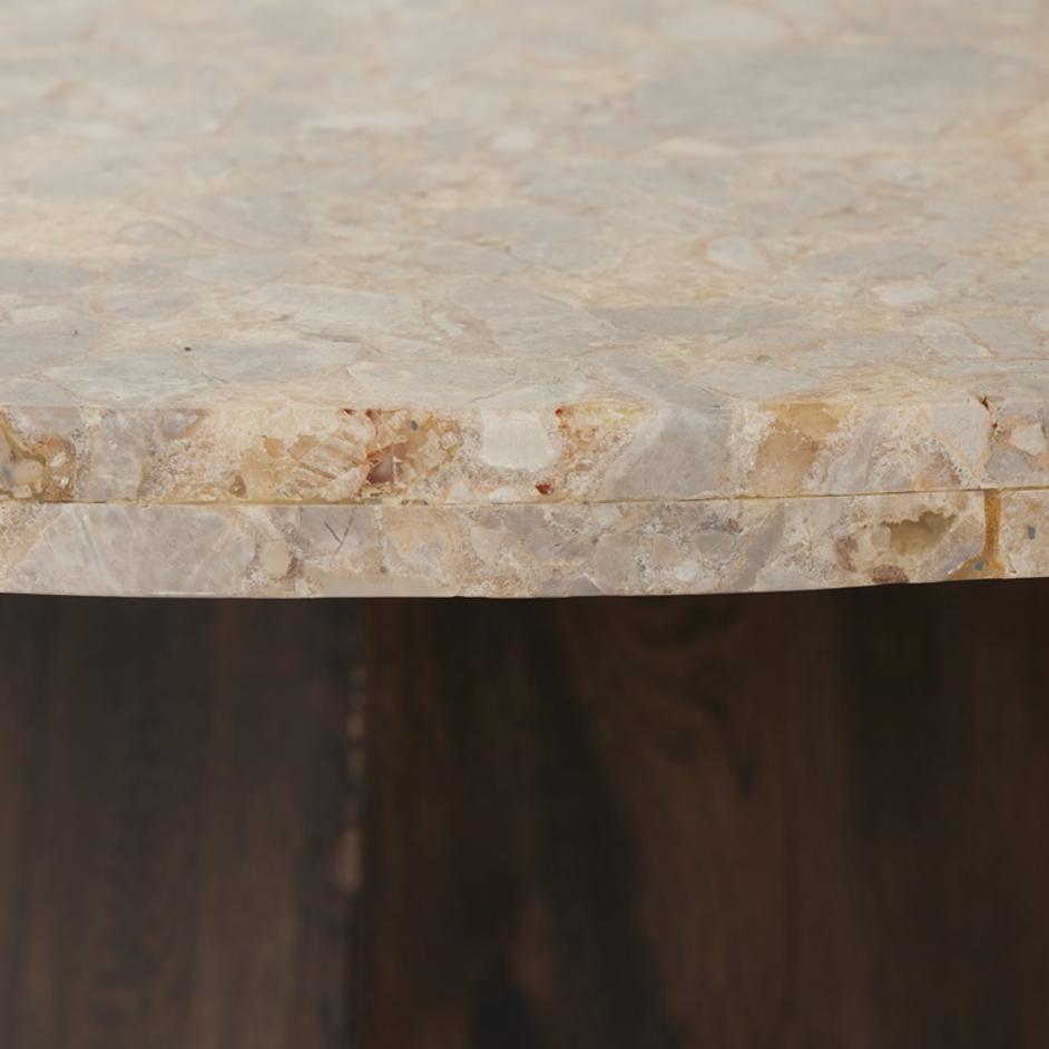 Brisa Round Dining Table 55" In Dune Onyx by FOUR HANDS