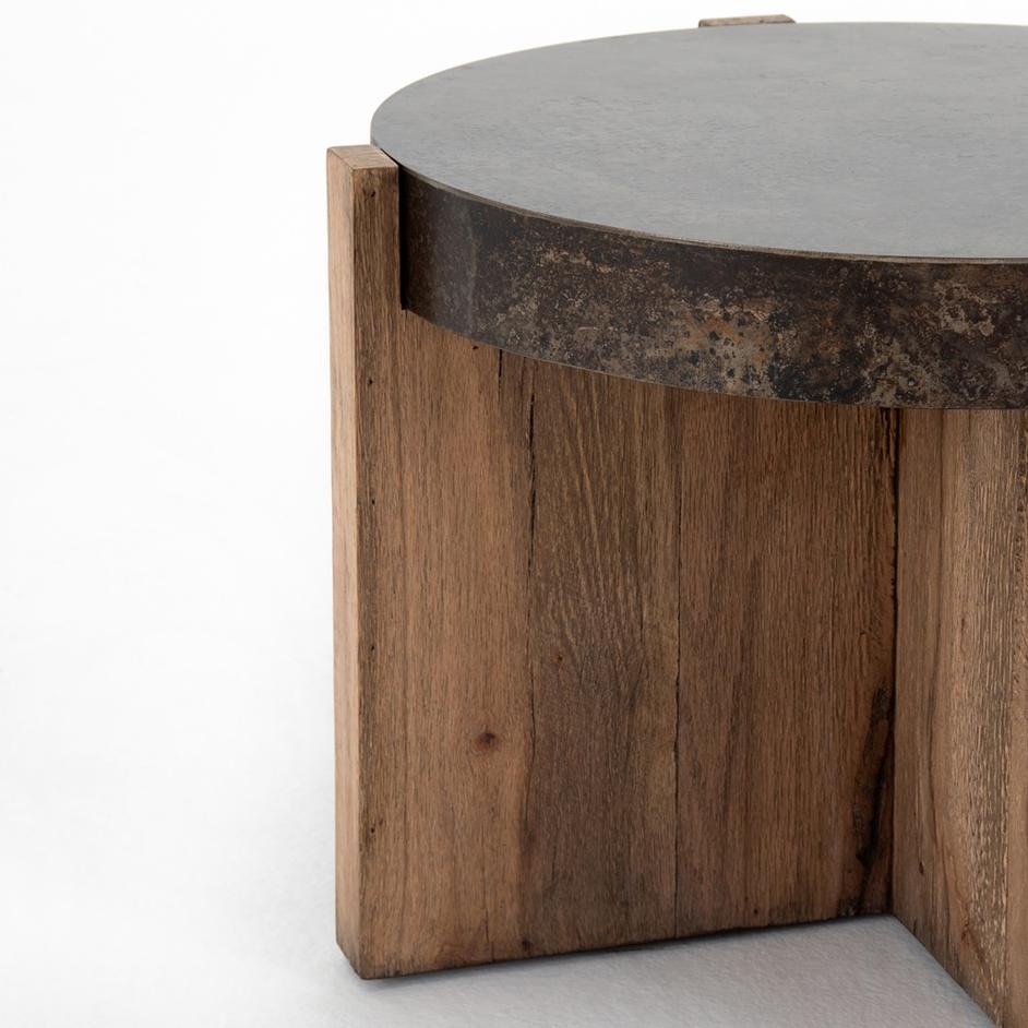 Bingham End Table-Rustic Oak by FOUR HANDS