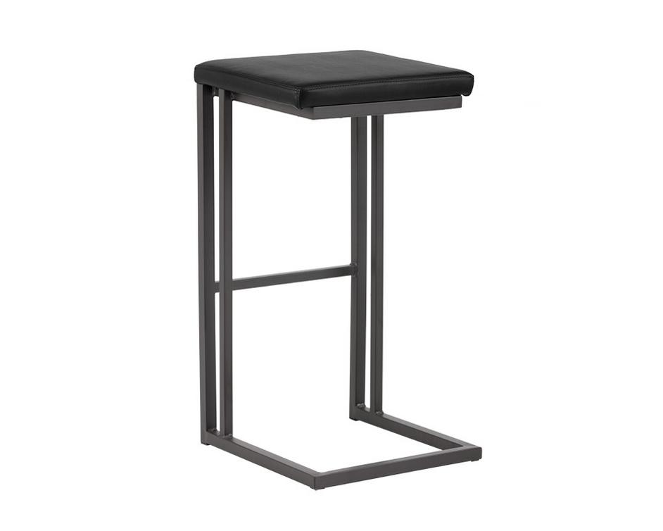 Boone Barstool - Grey - Onyx by Sunpan