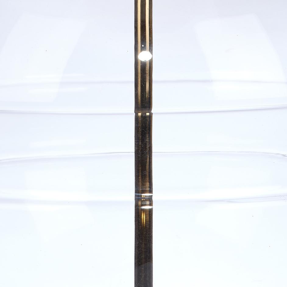 Satellite Glass Table Lamp, Antique Brass by Jamie Young