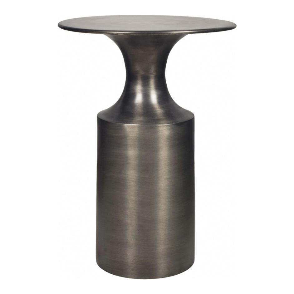 RASSA POLISHED ZINC ACCENT TABLE by Moes Home