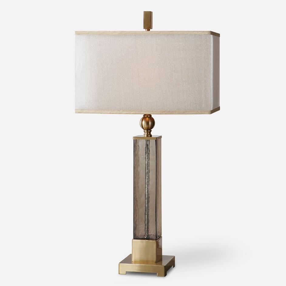 Caecilia Amber Glass Table Lamp by Uttermost
