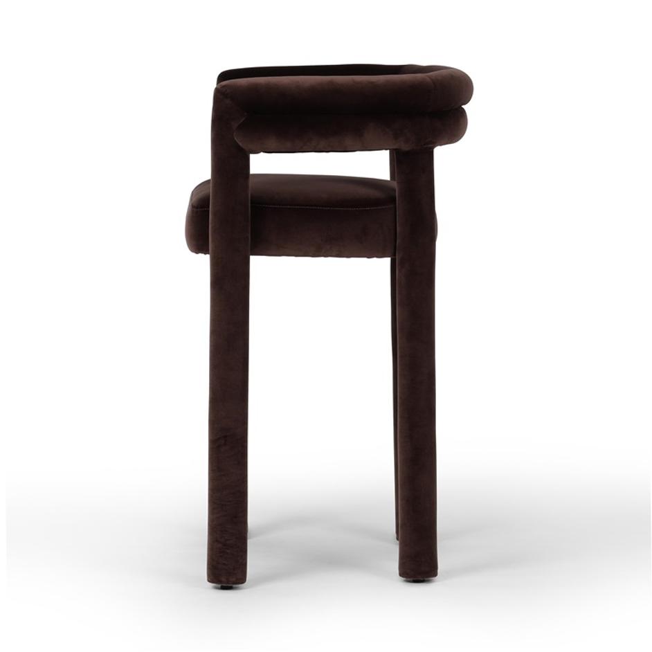 Tacova Bar Stool in Surrey Cocoa by FOUR HANDS