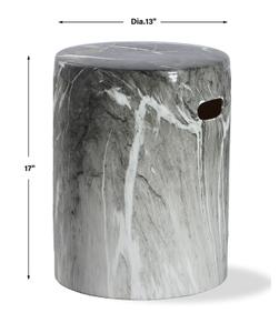 Marvel Marbled Garden Stool by Uttermost
