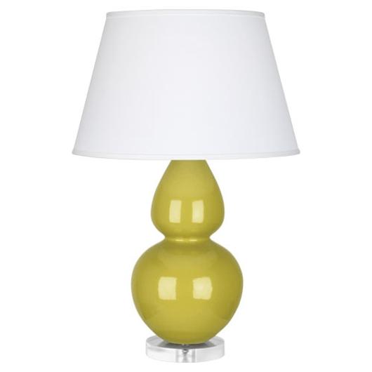 Citron Double Gourd Table Lamp by Robert Abbey