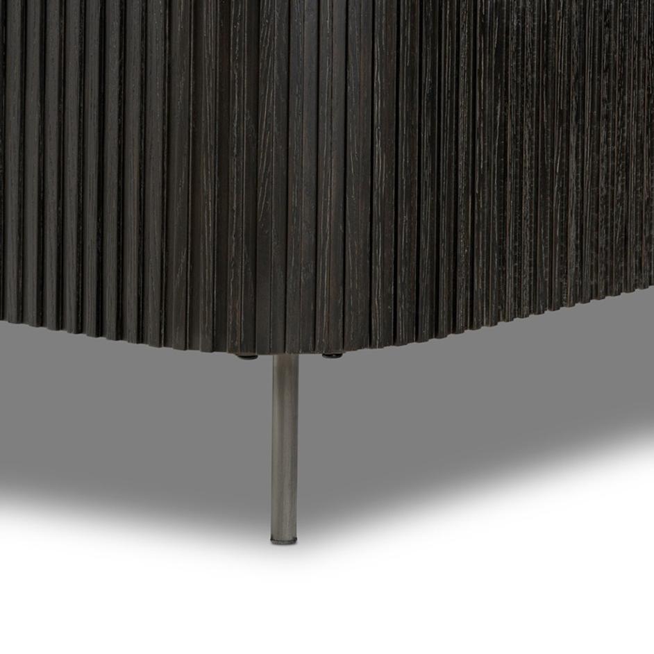 Fletcher King Bed - Distressed Black Oak by Four Hands