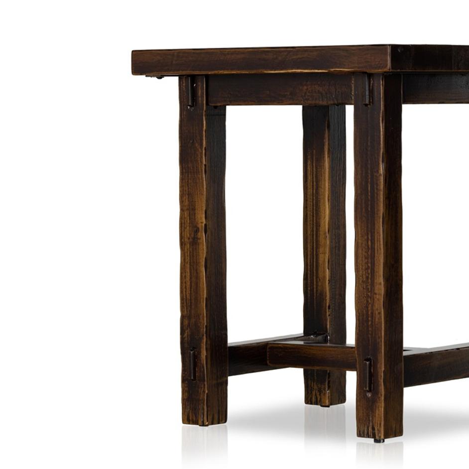 Rinda End Table - Distressed Walnut by Four Hands