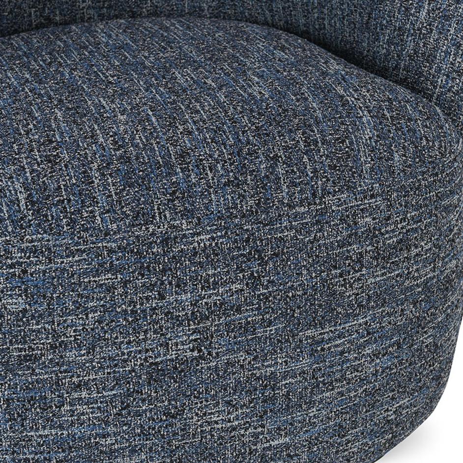 Andrea Swivel Accent Chair Blue by Classic Home