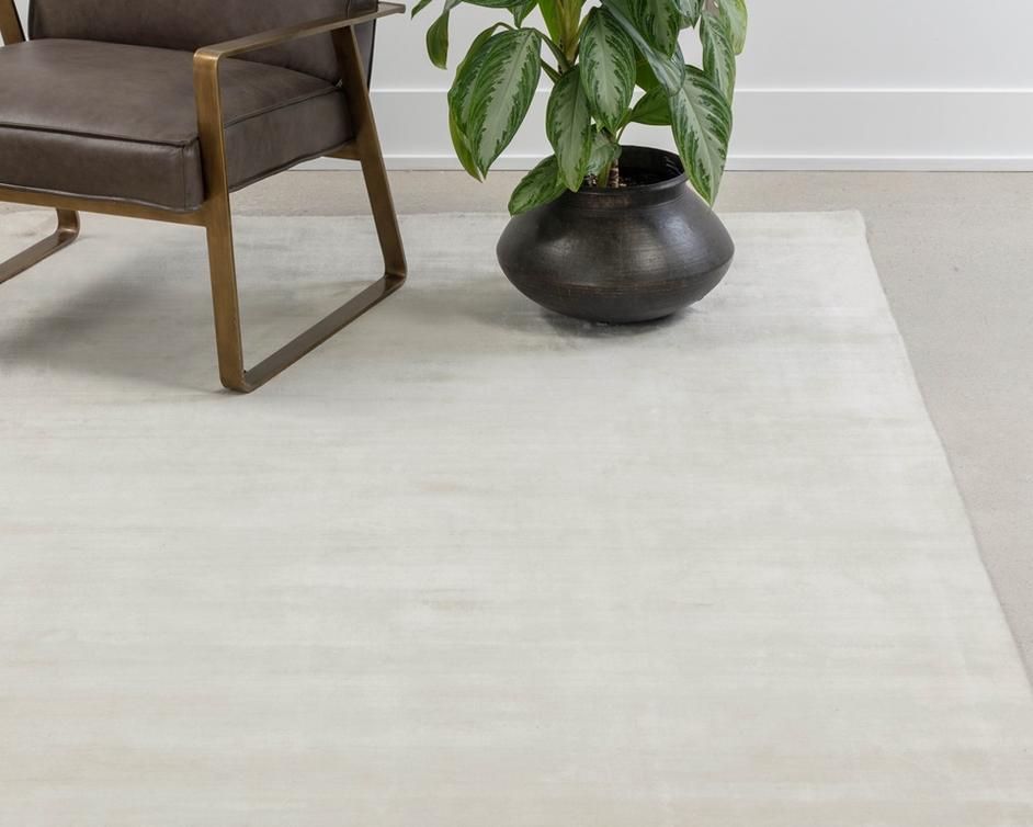 Alaska Hand-loomed Rug - White - 8' X 10' by Sunpan