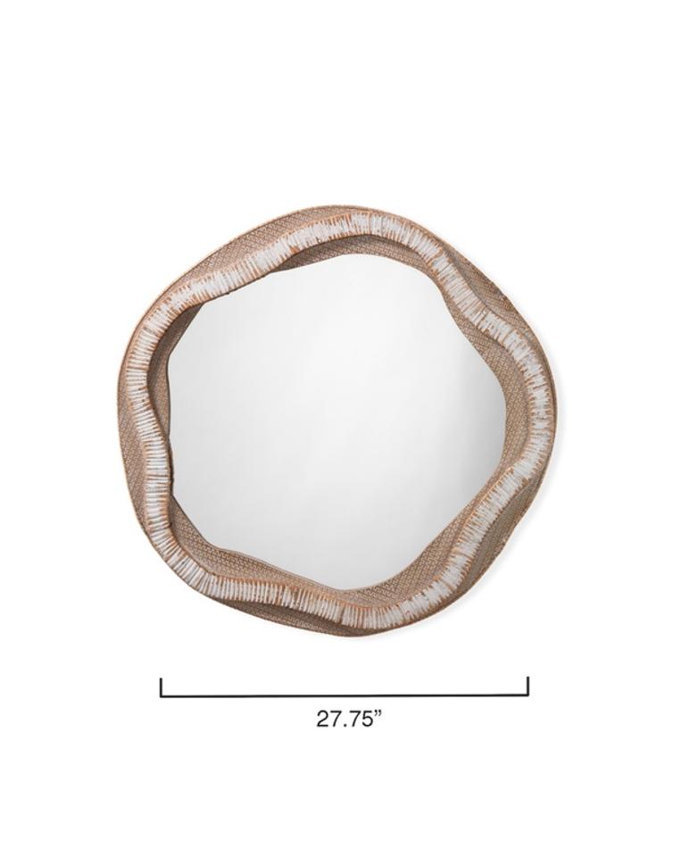 River Organic Rattan Mirror by Jamie Young