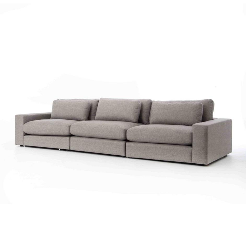 Bloor Sectional Armless in Chess Pewter by FOUR HANDS